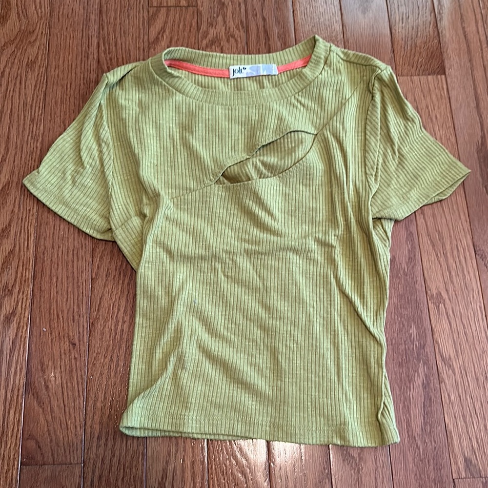 Green Crop Top